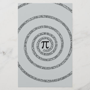 A Twist of Pi Click Customise to Change Grey Colou Stationery