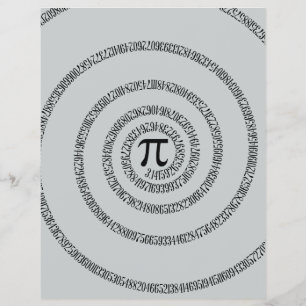 A Twist of Pi Click Customise to Change Grey Flyer