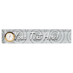 A Twist of Pi Click Customise to Change Grey Nameplate