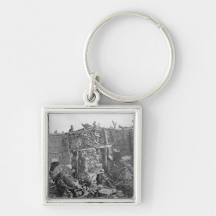 A Two Gun Battery during the Crimean War, c.1855 Key Ring