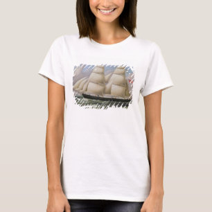 A Two Masted Schooner off Dover (oil on canvas) T-Shirt