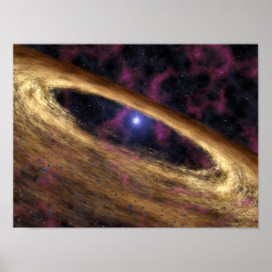 A type of dead star called a pulsar poster