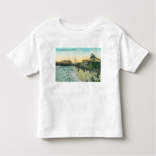 A Typical Bathing Scene at the Beach Toddler T-Shirt