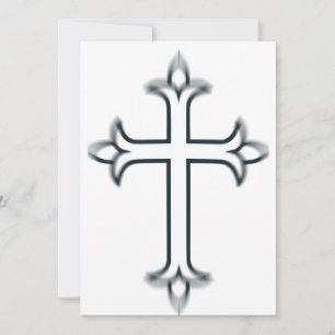 A typical Latin cross Invitation