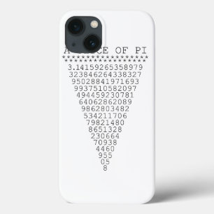 A Typographic Slice of Pi iPhone 13 Case