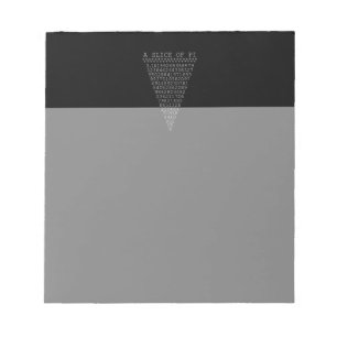 A Typographic Slice of Pi Notepad