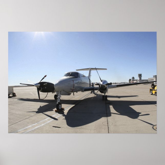 A  UC-12F King Air aircraft Poster (Front)