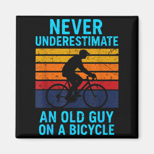 A Underestimate Old Bicycle Biker Magnet