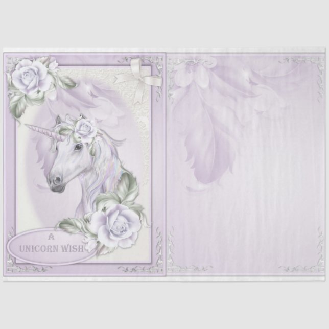 A Unicorn Fantasy Series Design 2 Tissue Paper (Front)