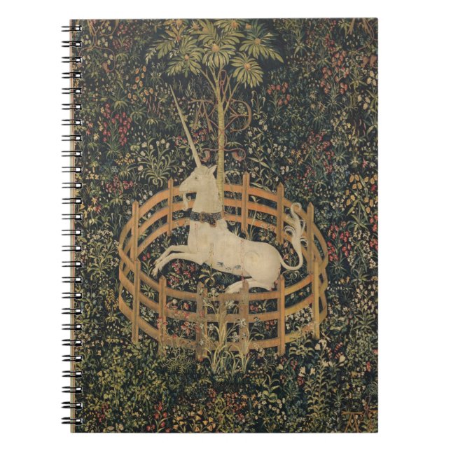 A Unicorn Rests in a Garden Notebook (Front)