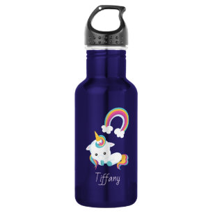 A unicorn under the rainbow 532 ml water bottle