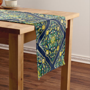 💛💚💙 A Unique Azulejo Masterpiece Short Table Runner