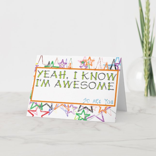 A Unique Greeting Card for Graduation or Birthday (Front)