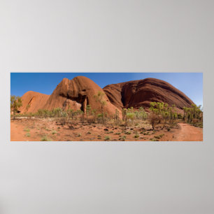 A unique panorama from Uluru Ayers Rock Poster