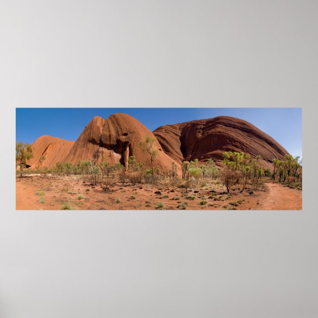 A unique panorama from Uluru Ayers Rock Poster (Front)