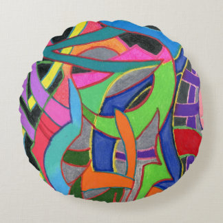 A unique way to accent any room. round cushion