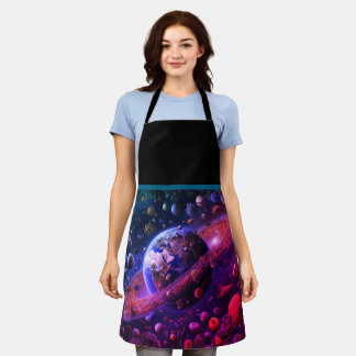A Universe Filled Good Food Floating Around Cooks Apron