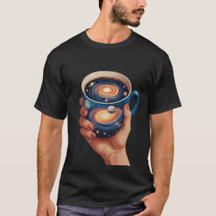 "A Universe in a Cup" T-Shirt: Surreal Cosmic Art T-Shirt