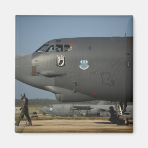 A US Air Force aircrew prepares a B-52 Magnet