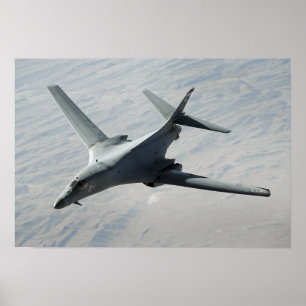 A US Air Force B-1B Lancer on a combat patrol 2 Poster