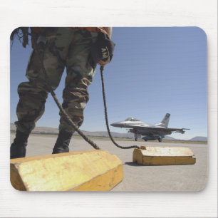 A US Air Force crew chief Mouse Pad