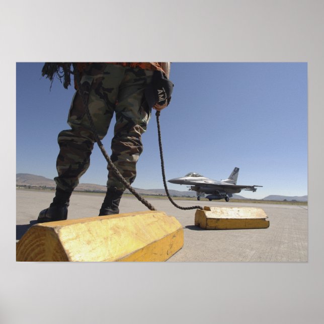 A US Air Force crew chief Poster (Front)