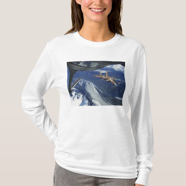 A US Air Force F-15C Eagle positioning itself T-Shirt (Front)