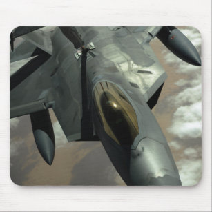 A US Air Force F-22 Raptor is refueled by a KC- Mouse Pad
