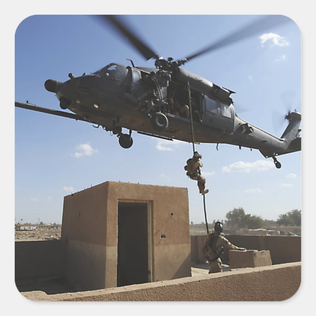 A US Air Force Pararescuemen Square Sticker (Front)