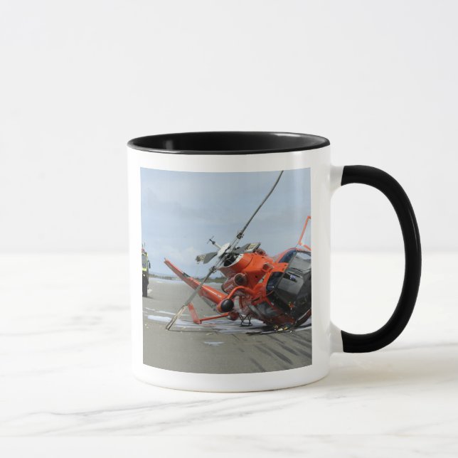 A US Coast Guard MH-65 Dolphin helicopter crash Mug (Right)