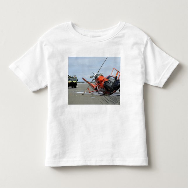 A US Coast Guard MH-65 Dolphin helicopter crash Toddler T-Shirt (Front)