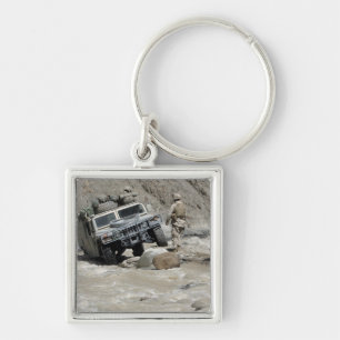 A US Marine guiding the driver of a Humvee Key Ring