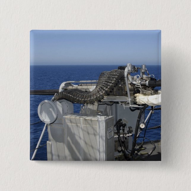 A US Navy Gunner's Mate 15 Cm Square Badge (Front)