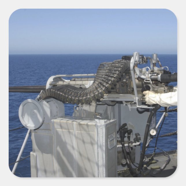 A US Navy Gunner's Mate Square Sticker (Front)