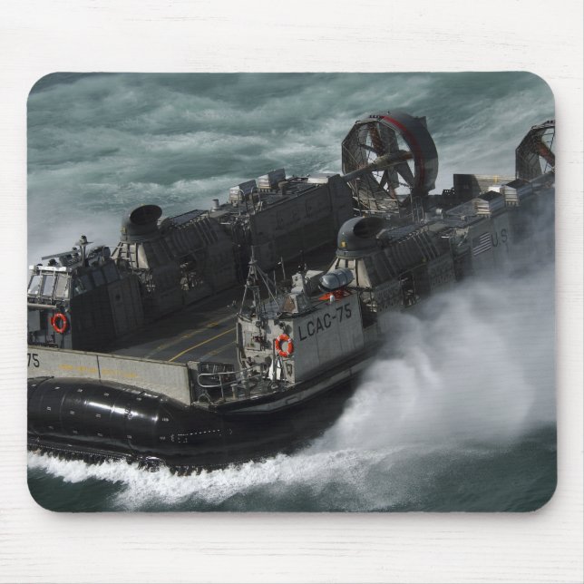 A US Navy Landing Craft Air Cushion Mouse Pad (Front)