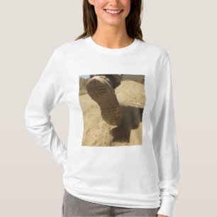 A US soldier walks along a dirt path T-Shirt