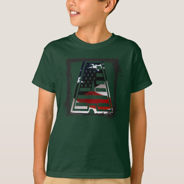 A USA script fab cool T-Shirt (Front)