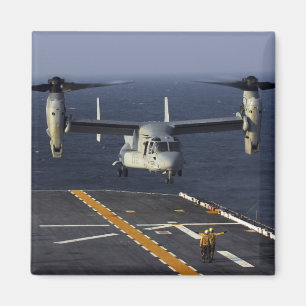 A V-22 Osprey aircraft prepares to land Magnet