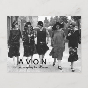 A V O N vintage looking postcard
