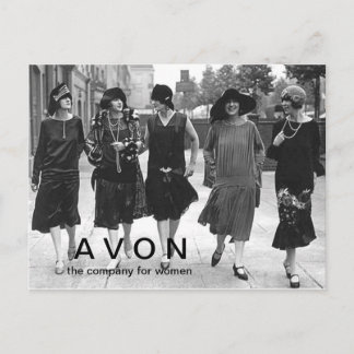 A V O N vintage looking postcard