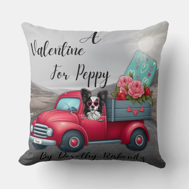 A Valentine For Peppy, The Comfy Throw Pillow (Front)
