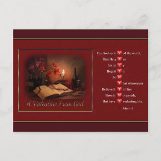 A Valentine From God Postcard