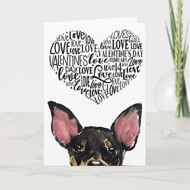 A Valentine from your Manchester Terrier Holiday Card (Front)