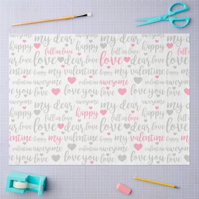 A Valentine Gnome Series Design #5 Tissue Paper (Craft)