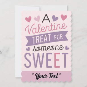 A Valentine Treat For Someone Sweet Valentines Day Invitation