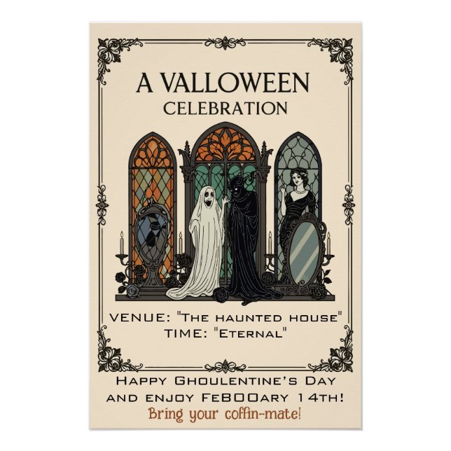 A Valloween Celebration Poster (Front)
