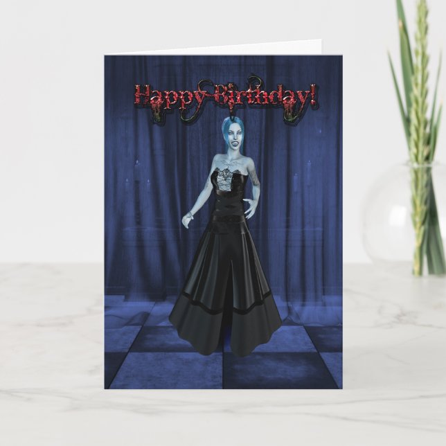 A Vampire Birthday card (Front)