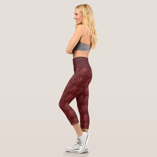 A Vampire-ish Series Design 12 Capri Leggings (Left)