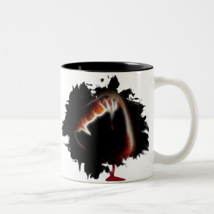 A Vampire's Kiss of Death Two-Tone Coffee Mug