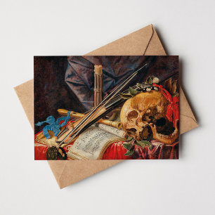 A Vanitas Still Life Simon Renard de Saint-André Card